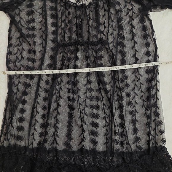 Black sheer Romantic dress from Zara - Picture 7 of 11